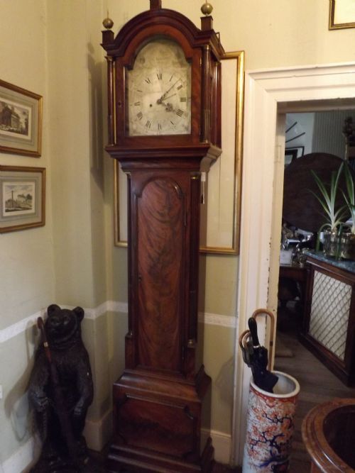 c18th george iii period mahogany longcase clock