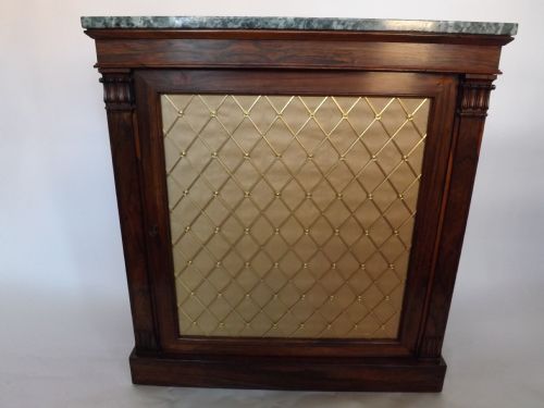c19th regency period rosewood side cabinet
