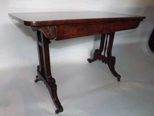 c19th george iv period mahogany writing table