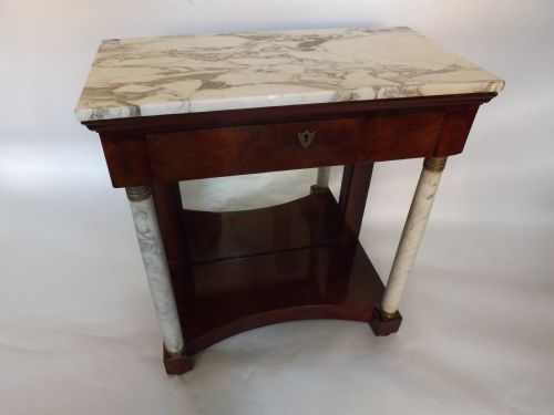 early c19th french empirestyle mahogany consolepier table