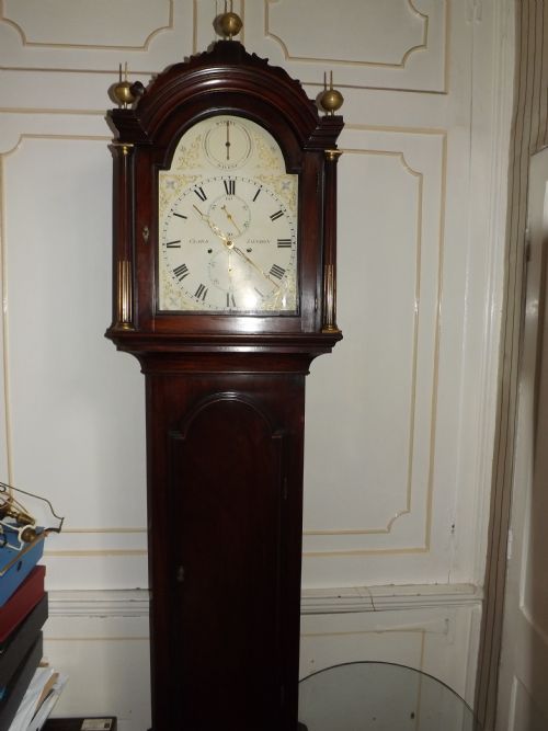 c18th george iii period mahogany longcase clock