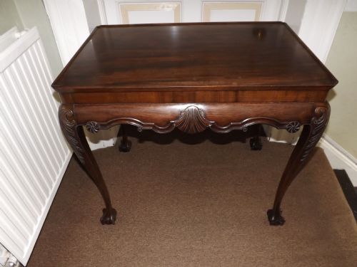 late c19th george ii style irish carved mahogany silver or centre table