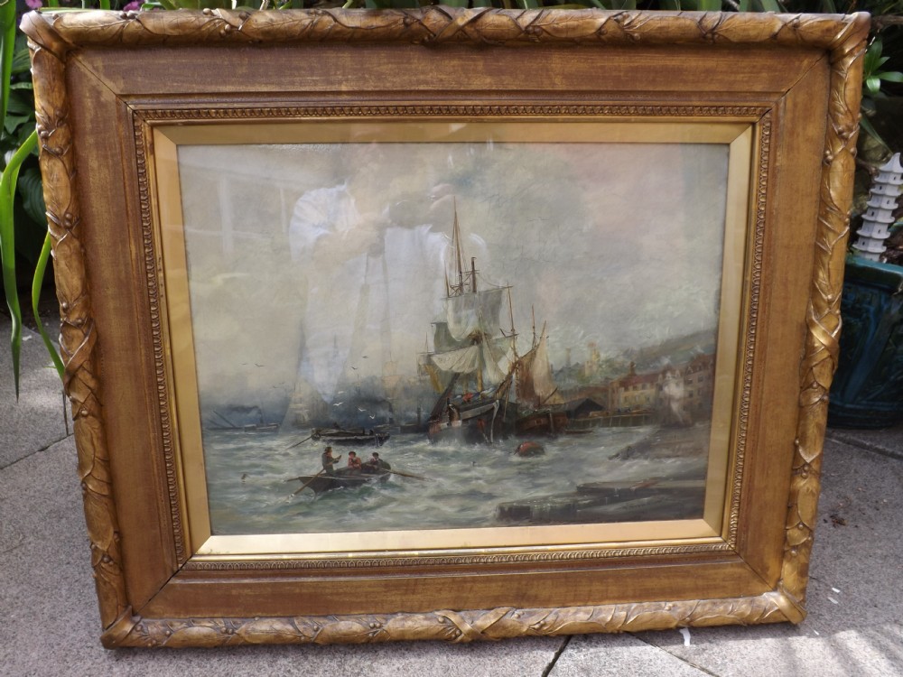 c19th oil painting on panel by stephen brownlow
