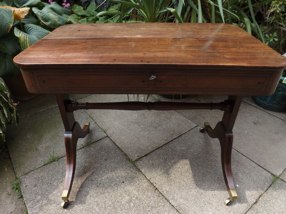 c19th regency period mahogany 'metamorphic' writing table