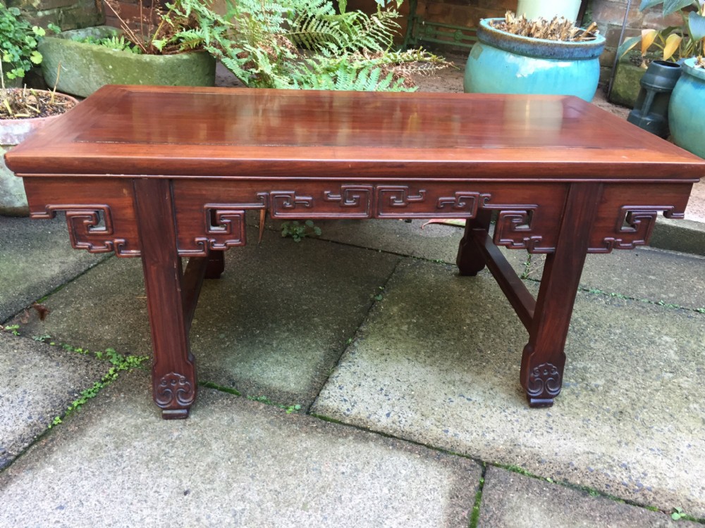 late c19thearly c20th late qing dynasty chinese hardwood low 'kang' or 'opium' type table
