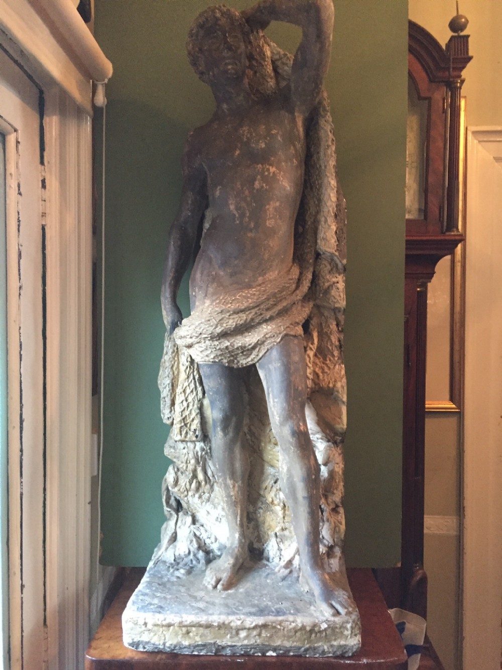 c19th 'countryhouse' cast plaster classical figure