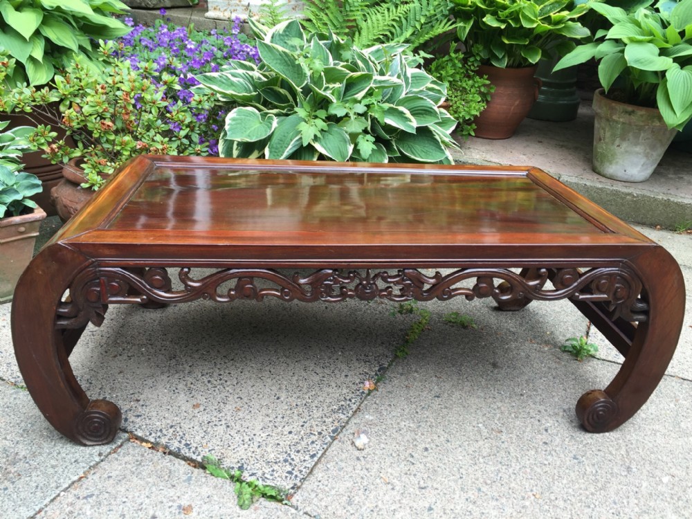 late c19th early c20th chinese qing dynasty hardwood'kang' table