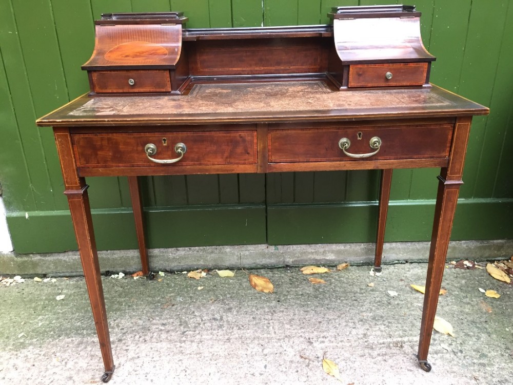 late c19th early c20th edwardian period mahogany ladies' writing table or 'bonheur du jour' style desk