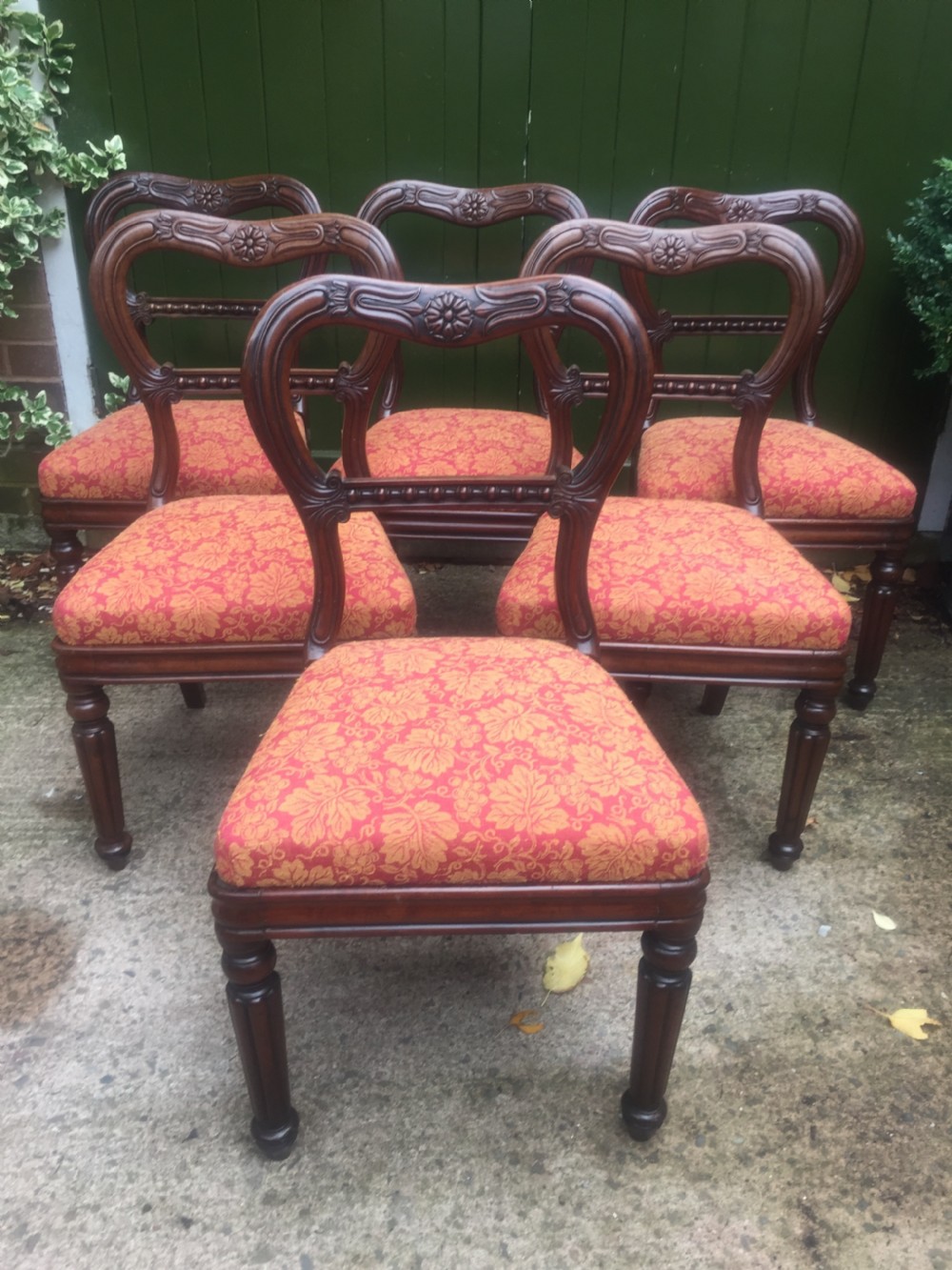 high quality set of 6 early c19th george iv period mahogany dining chairs attributed to gillows of lancaster