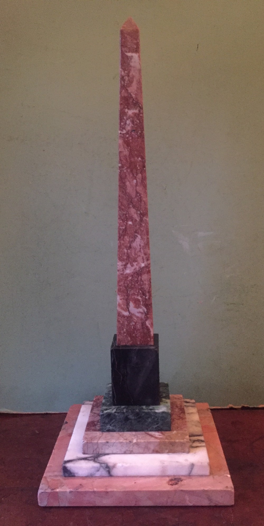 c19th italian specimen marble obelisk