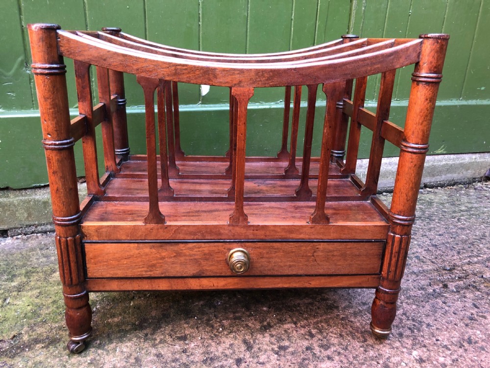 early c19th regency period mahogany canterbury in the manner of gillows of lancaster and london