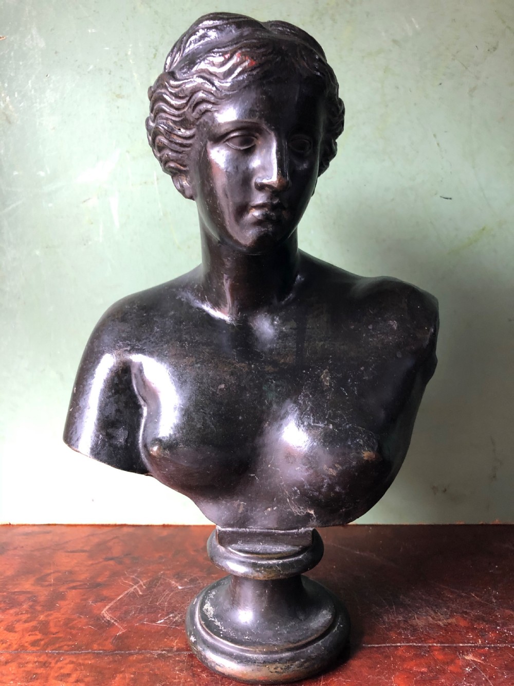 c19th grand tour souvenir bronze bust study of the venus de milo