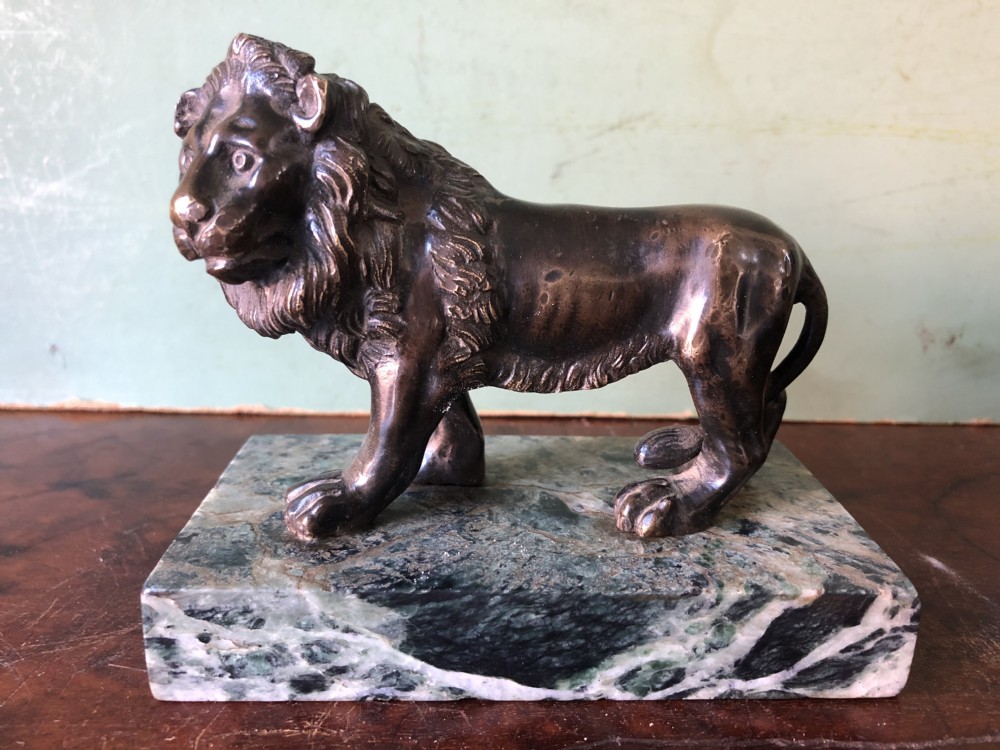 late c18thearly c19th italian bronze study of a pacing lion after giambologna