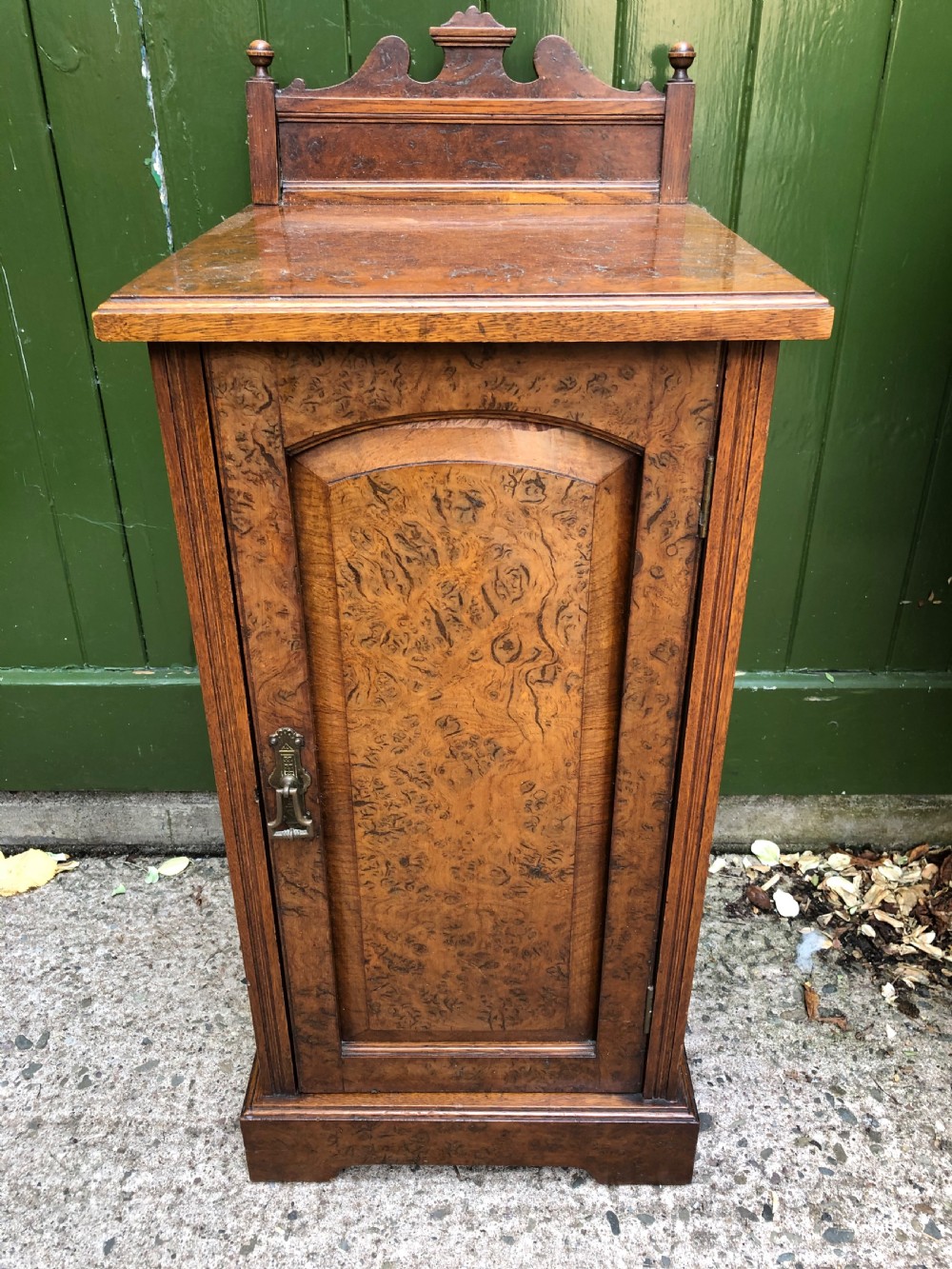 late c19th victorian period pollard oak bedside cupboard