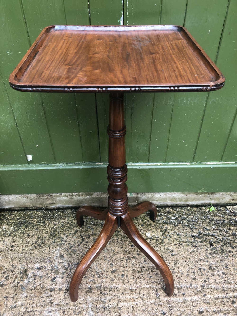 early c19th george iv period mahogany lamp table or flower stand