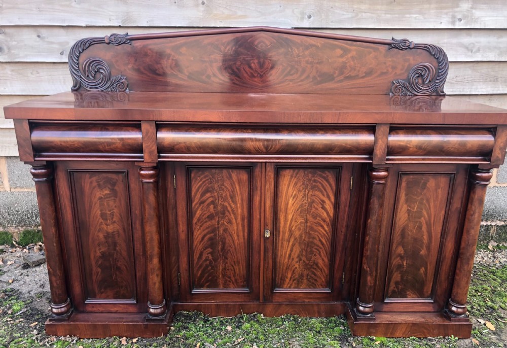 superior quality early c19th william iv period mahogany sideboard