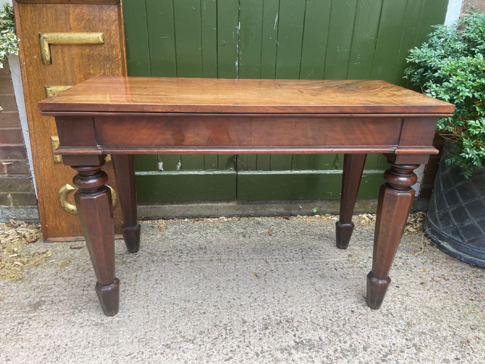 early c19th william iv period mahogany console or pier table of practical scale and bold design