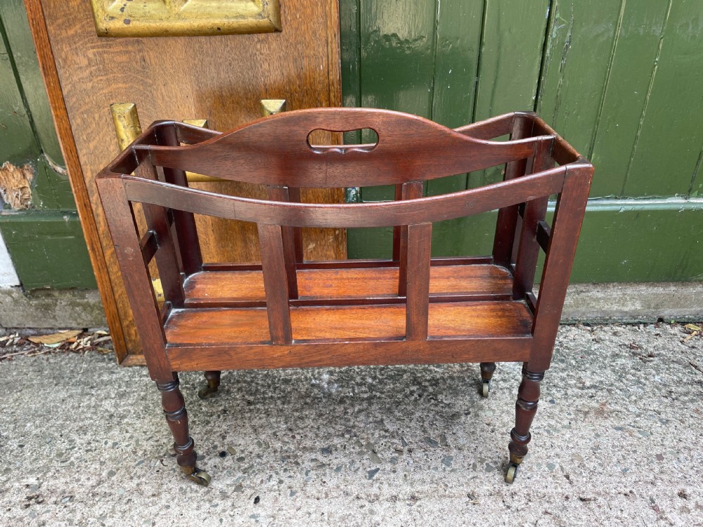 early c19th late george iii mahogany canterbury of unusually rare narrow scale and proportions