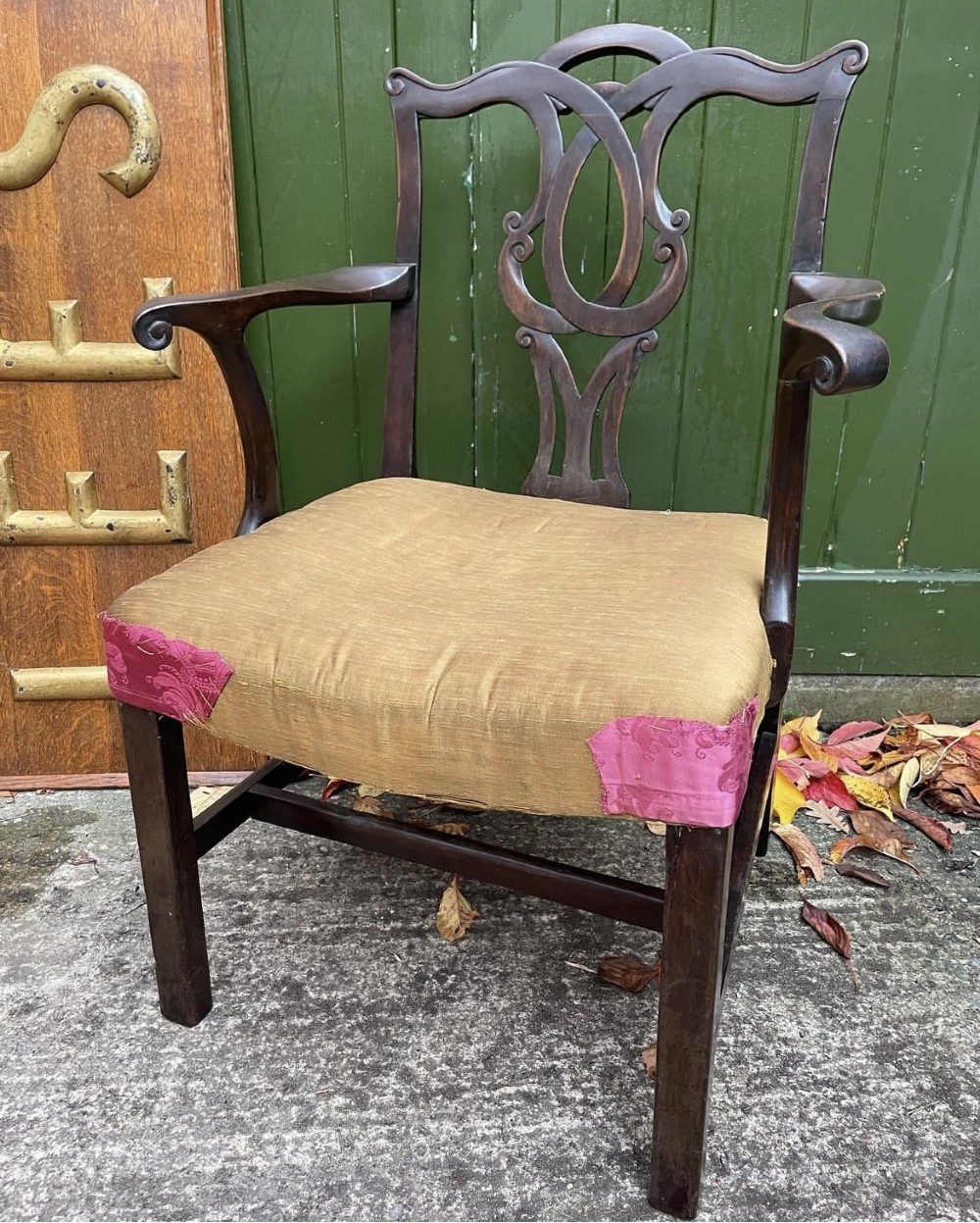 c18th george iii chippendale period mahogany armchair of good scale and proportions