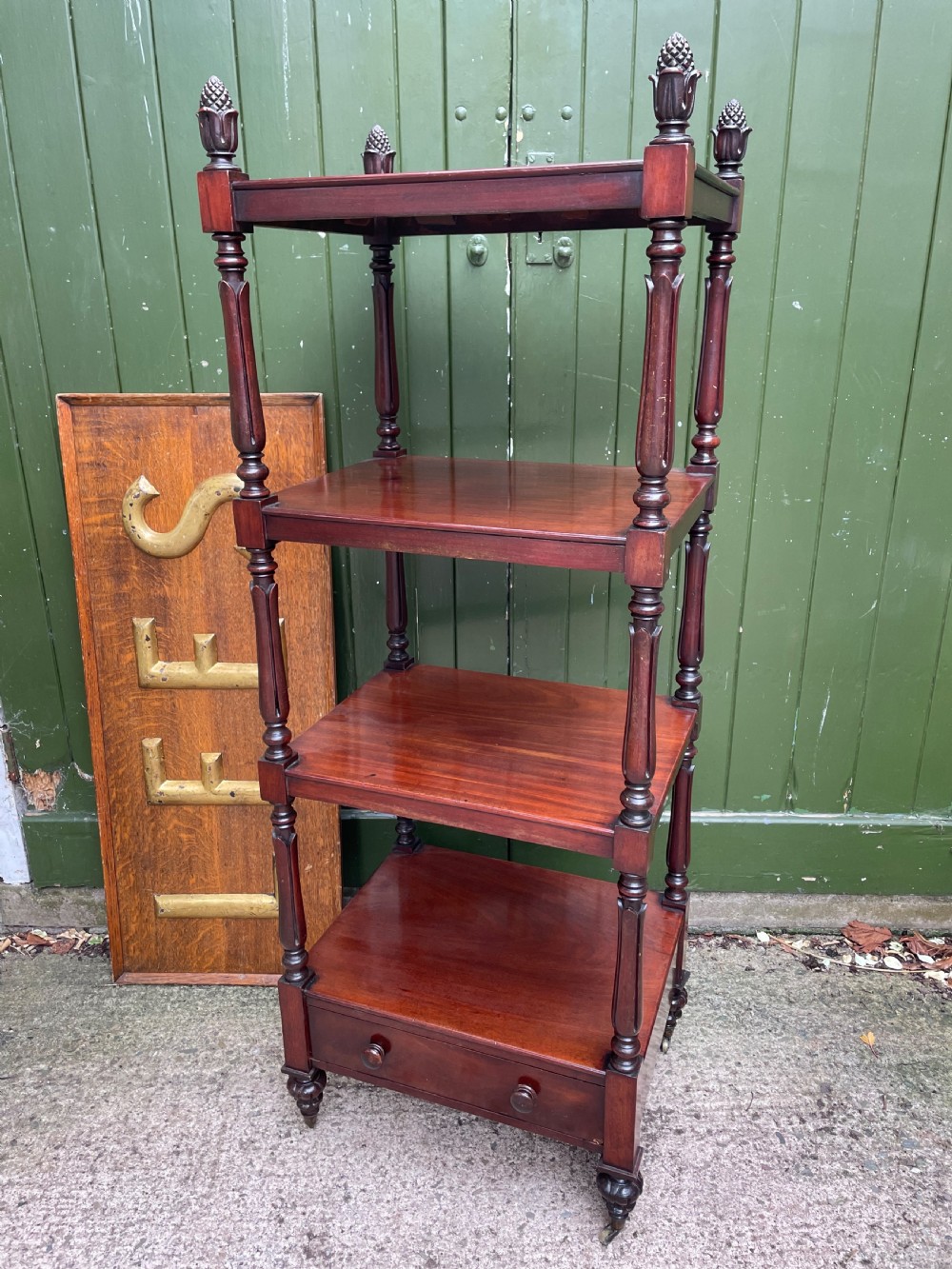 early c19th george iv period mahogany etagere