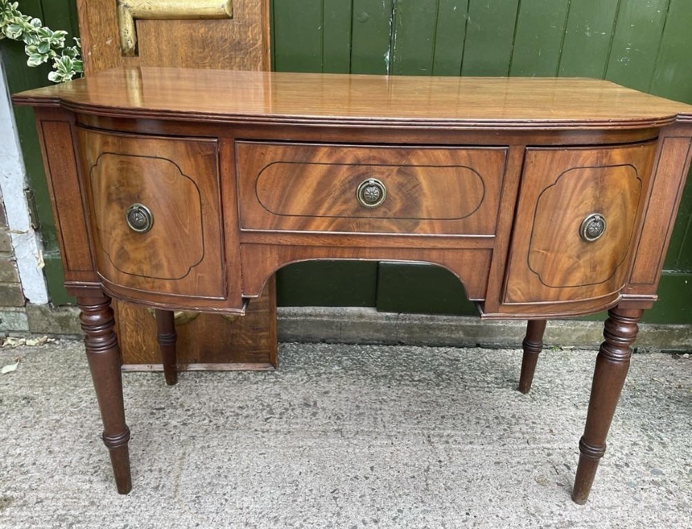 early c19th late george iii period mahogany sideboard of compact scale