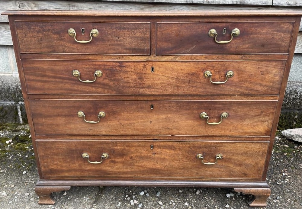 c18th george iii period mahogany chest of drawers