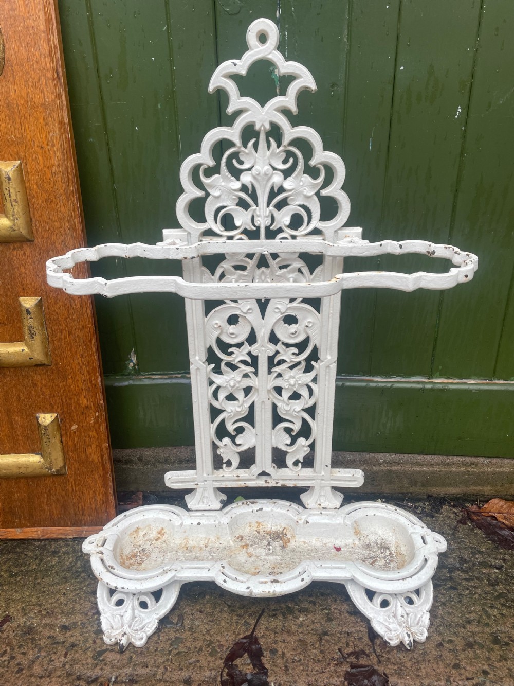 mid c19th victorian castiron stick and umbrella stand