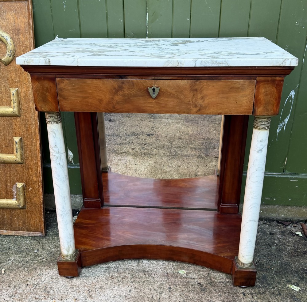 early c19th french empirestyle mahogany consolepier table