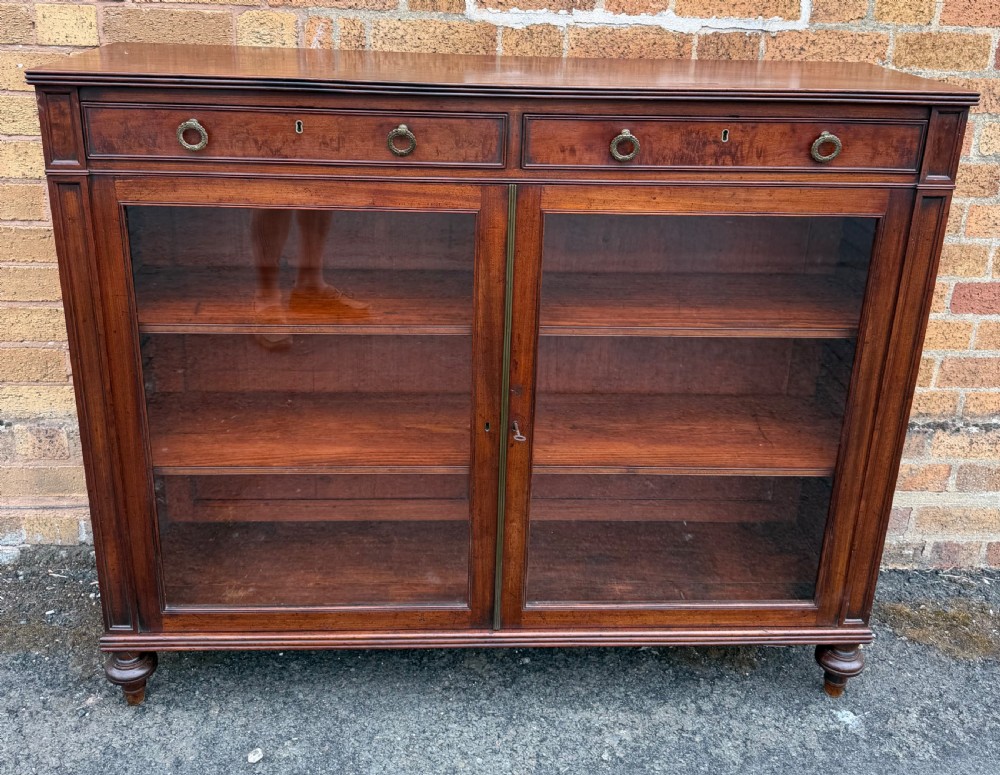 fine quality early c19th late george iii period mahogany bookcase