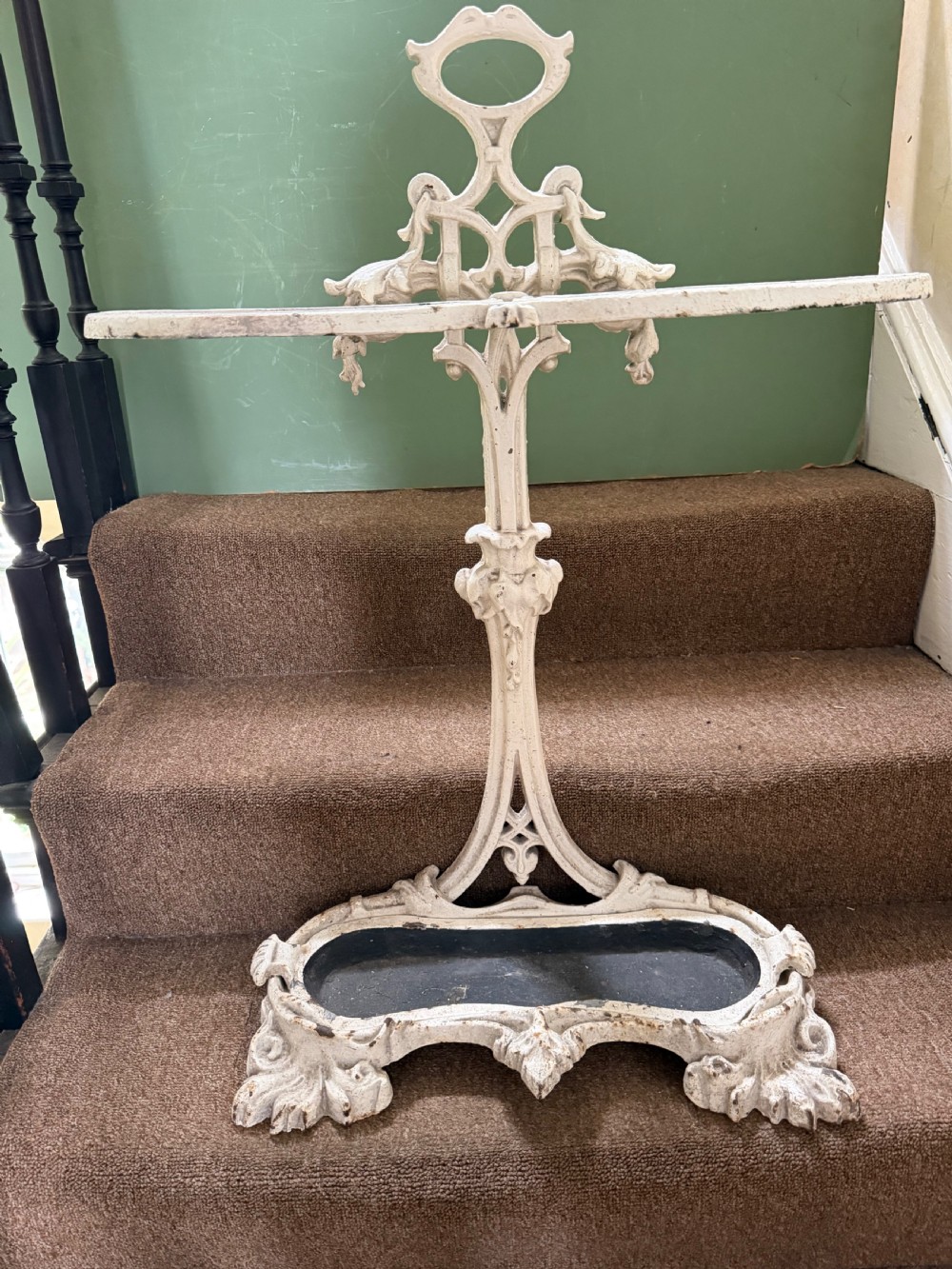 mid c19th castiron stick and umbrella stand by coalbrookdale
